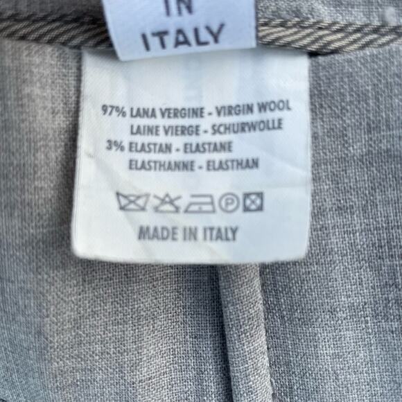 Gunex Women's Straight Pencil Skirt Pull on Pleated Back Gray Size 6 - Picture 9 of 9